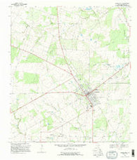Jourdanton Texas Historical topographic map, 1:24000 scale, 7.5 X 7.5 Minute, Year 1968