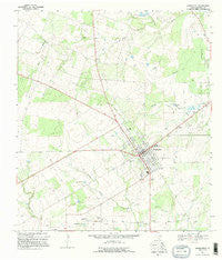 Jourdanton Texas Historical topographic map, 1:24000 scale, 7.5 X 7.5 Minute, Year 1968
