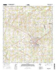Jourdanton Texas Current topographic map, 1:24000 scale, 7.5 X 7.5 Minute, Year 2016