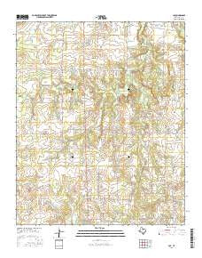 Joy Texas Current topographic map, 1:24000 scale, 7.5 X 7.5 Minute, Year 2016
