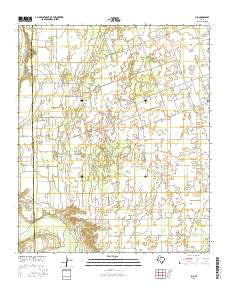 Jud Texas Current topographic map, 1:24000 scale, 7.5 X 7.5 Minute, Year 2016