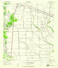 Juliff Texas Historical topographic map, 1:24000 scale, 7.5 X 7.5 Minute, Year 1943