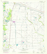 Juliff Texas Historical topographic map, 1:24000 scale, 7.5 X 7.5 Minute, Year 1963