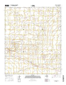 Jumbo Hill Texas Current topographic map, 1:24000 scale, 7.5 X 7.5 Minute, Year 2016