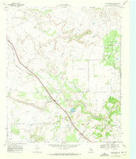 Justiceburg Texas Historical topographic map, 1:24000 scale, 7.5 X 7.5 Minute, Year 1969