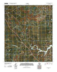 Justiceburg Texas Historical topographic map, 1:24000 scale, 7.5 X 7.5 Minute, Year 2010