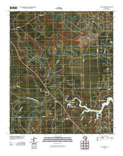 Justiceburg Texas Historical topographic map, 1:24000 scale, 7.5 X 7.5 Minute, Year 2010