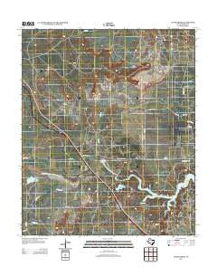 Justiceburg Texas Historical topographic map, 1:24000 scale, 7.5 X 7.5 Minute, Year 2012
