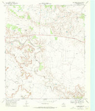 Justiceburg NW Texas Historical topographic map, 1:24000 scale, 7.5 X 7.5 Minute, Year 1969