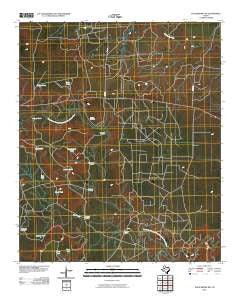 Justiceburg NW Texas Historical topographic map, 1:24000 scale, 7.5 X 7.5 Minute, Year 2010