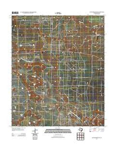 Justiceburg NW Texas Historical topographic map, 1:24000 scale, 7.5 X 7.5 Minute, Year 2012