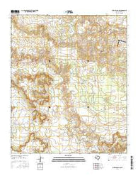 Justiceburg NW Texas Current topographic map, 1:24000 scale, 7.5 X 7.5 Minute, Year 2016