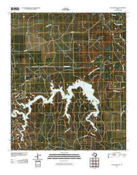 Justiceburg SE Texas Historical topographic map, 1:24000 scale, 7.5 X 7.5 Minute, Year 2010