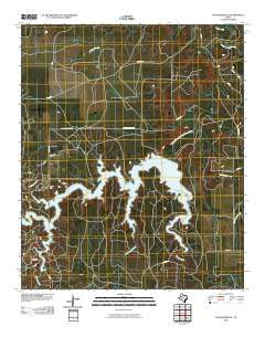 Justiceburg SE Texas Historical topographic map, 1:24000 scale, 7.5 X 7.5 Minute, Year 2010