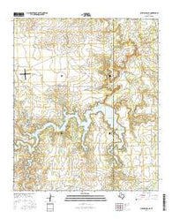 Justiceburg SE Texas Current topographic map, 1:24000 scale, 7.5 X 7.5 Minute, Year 2016