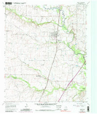 Justin Texas Historical topographic map, 1:24000 scale, 7.5 X 7.5 Minute, Year 1960