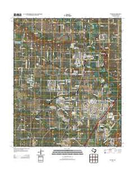 Justin Texas Historical topographic map, 1:24000 scale, 7.5 X 7.5 Minute, Year 2013