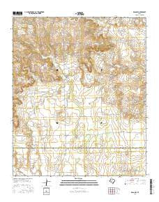 Kalgary Texas Current topographic map, 1:24000 scale, 7.5 X 7.5 Minute, Year 2016