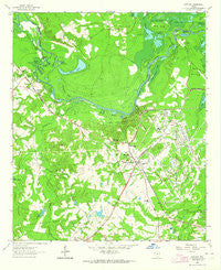 Karnack Texas Historical topographic map, 1:24000 scale, 7.5 X 7.5 Minute, Year 1962