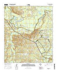 Karnack Texas Current topographic map, 1:24000 scale, 7.5 X 7.5 Minute, Year 2016