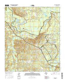 Karnack Texas Current topographic map, 1:24000 scale, 7.5 X 7.5 Minute, Year 2016