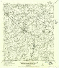 Karnes City Texas Historical topographic map, 1:62500 scale, 15 X 15 Minute, Year 1956
