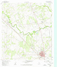 Karnes City Texas Historical topographic map, 1:24000 scale, 7.5 X 7.5 Minute, Year 1960