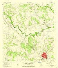 Karnes City Texas Historical topographic map, 1:24000 scale, 7.5 X 7.5 Minute, Year 1960