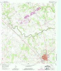 Karnes City Texas Historical topographic map, 1:24000 scale, 7.5 X 7.5 Minute, Year 1960