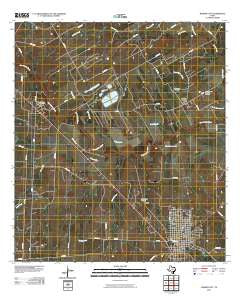 Karnes City Texas Historical topographic map, 1:24000 scale, 7.5 X 7.5 Minute, Year 2010