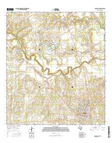 Karnes City Texas Current topographic map, 1:24000 scale, 7.5 X 7.5 Minute, Year 2016