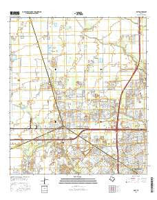Katy Texas Current topographic map, 1:24000 scale, 7.5 X 7.5 Minute, Year 2016