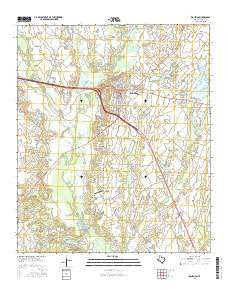 Kaufman Texas Current topographic map, 1:24000 scale, 7.5 X 7.5 Minute, Year 2016