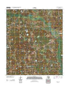 Keechi Texas Historical topographic map, 1:24000 scale, 7.5 X 7.5 Minute, Year 2013