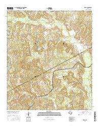 Keechi Texas Current topographic map, 1:24000 scale, 7.5 X 7.5 Minute, Year 2016