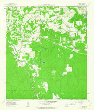 Keenan Texas Historical topographic map, 1:24000 scale, 7.5 X 7.5 Minute, Year 1962