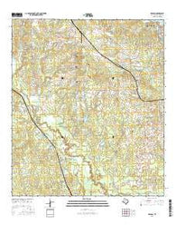 Keenan Texas Current topographic map, 1:24000 scale, 7.5 X 7.5 Minute, Year 2016