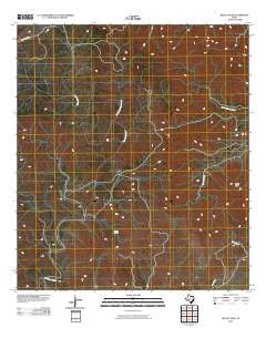 Kelley Peak Texas Historical topographic map, 1:24000 scale, 7.5 X 7.5 Minute, Year 2010