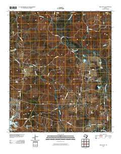 Kellyville Texas Historical topographic map, 1:24000 scale, 7.5 X 7.5 Minute, Year 2010