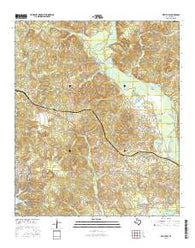 Kellyville Texas Current topographic map, 1:24000 scale, 7.5 X 7.5 Minute, Year 2016
