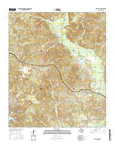 Kellyville Texas Current topographic map, 1:24000 scale, 7.5 X 7.5 Minute, Year 2016