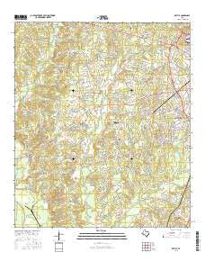 Keltys Texas Current topographic map, 1:24000 scale, 7.5 X 7.5 Minute, Year 2016