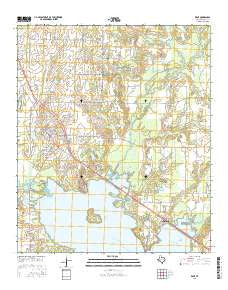 Kemp Texas Current topographic map, 1:24000 scale, 7.5 X 7.5 Minute, Year 2016