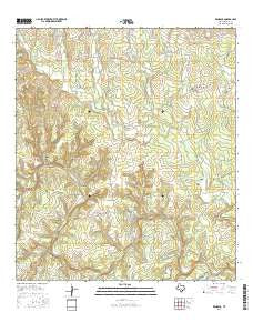 Kendalia Texas Current topographic map, 1:24000 scale, 7.5 X 7.5 Minute, Year 2016
