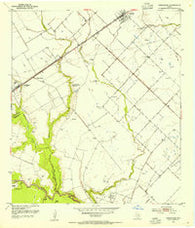 Kendleton Texas Historical topographic map, 1:24000 scale, 7.5 X 7.5 Minute, Year 1953
