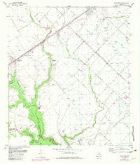 Kendleton Texas Historical topographic map, 1:24000 scale, 7.5 X 7.5 Minute, Year 1953