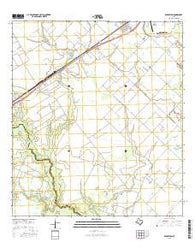 Kendleton Texas Current topographic map, 1:24000 scale, 7.5 X 7.5 Minute, Year 2016