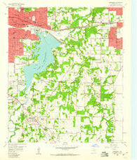 Kennedale Texas Historical topographic map, 1:24000 scale, 7.5 X 7.5 Minute, Year 1959