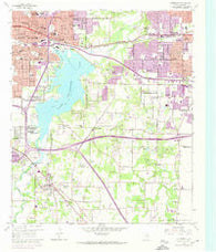 Kennedale Texas Historical topographic map, 1:24000 scale, 7.5 X 7.5 Minute, Year 1959