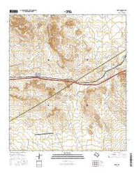 Kent Texas Current topographic map, 1:24000 scale, 7.5 X 7.5 Minute, Year 2016